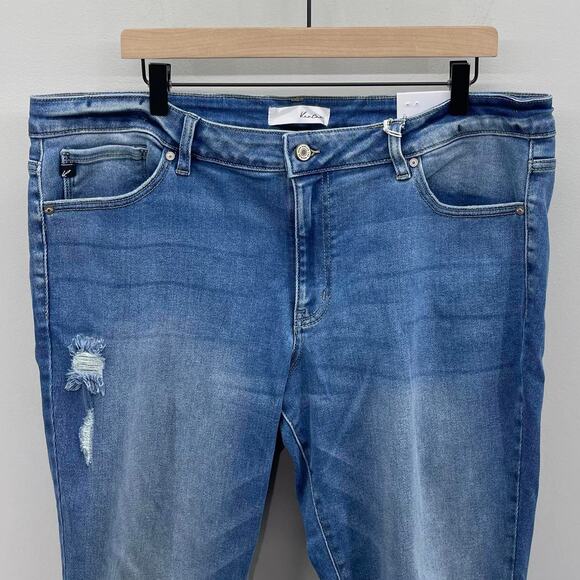 KanCan Mid Rise Super Skinny Style KC8562M-P - Picture 3 of 6